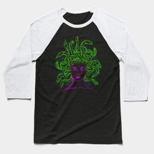 Medusa Snake Head Woman Baseball T-Shirt